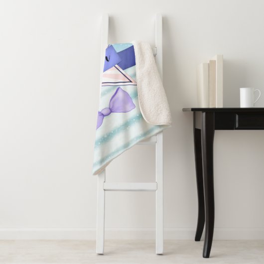 Schöne Pastel Grafik mit Star Abzeichen Sherpadecke (Beispiel)