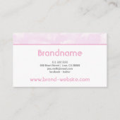 Schöne Pastel Pink Sky Wolken Trendy Girls Style Visitenkarte (Rückseite)