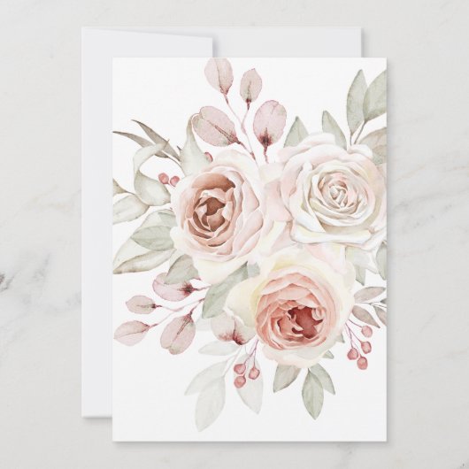 Schöne Pastel Polterabend Einladung (Rückseite)