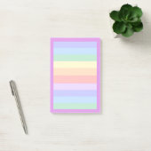 Schöne Pastel Rainbow Background Post-it Klebezettel (Büro)
