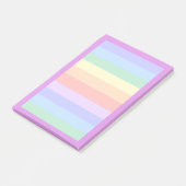 Schöne Pastel Rainbow Background Post-it Klebezettel (angewinkelt)