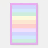 Schöne Pastel Rainbow Background Post-it Klebezettel (Vorderseite)