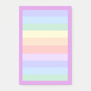 Schöne Pastel Rainbow Background Post-it Klebezettel