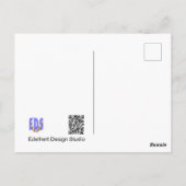 Schöne Pastel Rose Glückwunsch Geburtstag Postkart Postkarte (Rückseite)