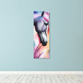 Schöne Pastel Unicorn Leinwanddruck (Insitu (Holzboden))