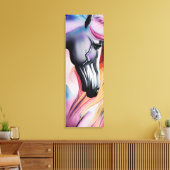 Schöne Pastel Unicorn Leinwanddruck (Insitu (Wohnzimmer))