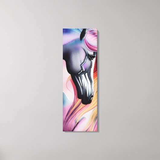 Schöne Pastel Unicorn Leinwanddruck (Vorderseite)