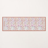 Schöne Pastel Watercolor Zen Yoga Namaste Yogamatte (Rückseite (Horizontal))