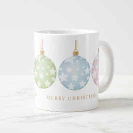 Schöne Pastel Weihnachtsschmuck Jumbo-Tasse