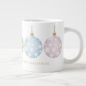 Schöne Pastel Weihnachtsschmuck Jumbo-Tasse (Rechts)