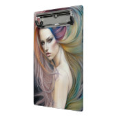 Schöne Pasteldame mit Langblütentript Mini Klemmbrett (Gewinkelt2)