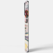 Schöne Pastell Aquarellblüte mit Monogramm Case-Mate iPhone Hülle (Rückseite / Links)