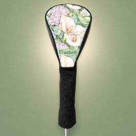Schöne Pastell-Calla-Lilie Personalisiert Golf Headcover