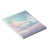 Schöne Pastell Cloud Notizblock (angewinkelt)