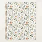 Schöne Pastell-Neutrale Sanfte Farben Wildblumen Planer (Vorderseite)