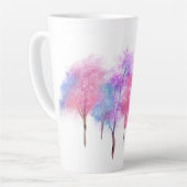 Schöne Pastellbäume Milchtasse (Linke Ecke)