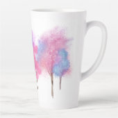 Schöne Pastellbäume Milchtasse (Rechts)