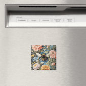 Schöne Pastelle Blüte und Hummel Magnet (In Situ (Geschirrspüler))