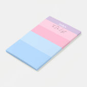 Schöne Pastelle Pink & Blue Post-it Klebezettel (angewinkelt)