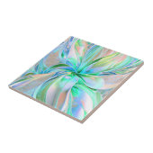 Schöne Pastellfarben Fraktal Keramik Tile Fliese (Seite)