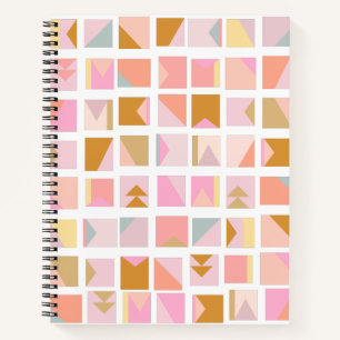 Schöne Pastellfarben Moderne geometrische Gestaltu Notizblock