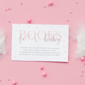 Schöne pastellfarbene Babydusche Bücher für Baby Begleitkarte