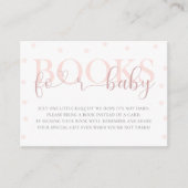 Schöne pastellfarbene Babydusche Bücher für Baby Begleitkarte (Vorderseite)