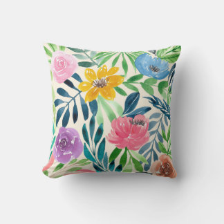 Schöne pastellfarbene Blume Blumenkopf Kissen