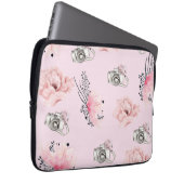 Schöne pastellfarbene Rose Laptopschutzhülle (Vorne Rechts)