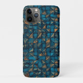 Schöne Patchwork-"Optik" in Dunkel-Teal Case-Mate iPhone Hülle (Rückseite)
