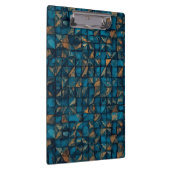 Schöne Patchwork-"Optik" in Dunkel-Teal Klemmbrett (Rechts)