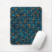 Schöne Patchwork-"Optik" in Dunkel-Teal Mousepad (Mit Mouse)