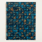 Schöne Patchwork-"Optik" in Dunkel-Teal Planer (Vorderseite)