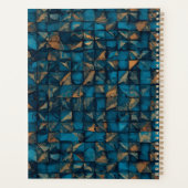 Schöne Patchwork-"Optik" in Dunkel-Teal Planer (Rückseite)