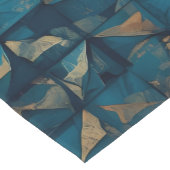 Schöne Patchwork-Optik in Dunkel-Türkis Kurzer Tischläufer (Ecke)