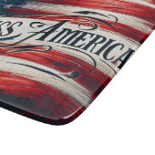 Schöne Patriotic USA Flag Schneidebrett (Ecke)