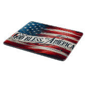Schöne Patriotic USA Flag Schneidebrett (Ecke)