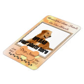 Schöne Paw Prints auf unserem Hearts Dog Memorial Magnet (Linke Seite)