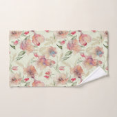Schöne Peach Floral Badhandtuch Set (Handtuch)