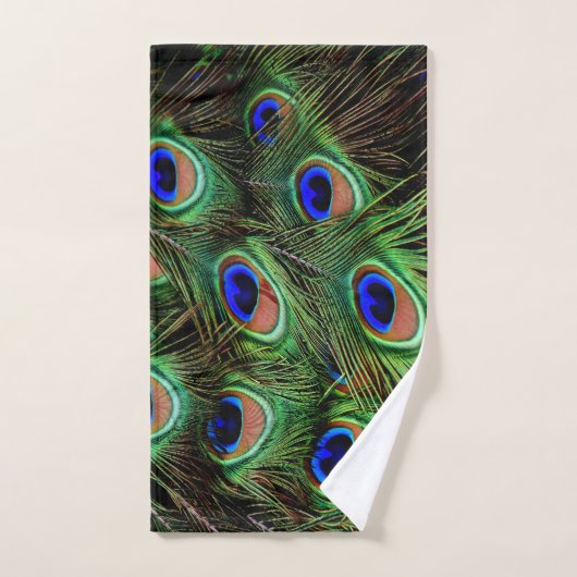 Schöne Peacock Feathers Badhandtuch Set (Handtuch)