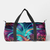 Schöne Peacock Feathers Duffle Bag (Vorderseite)