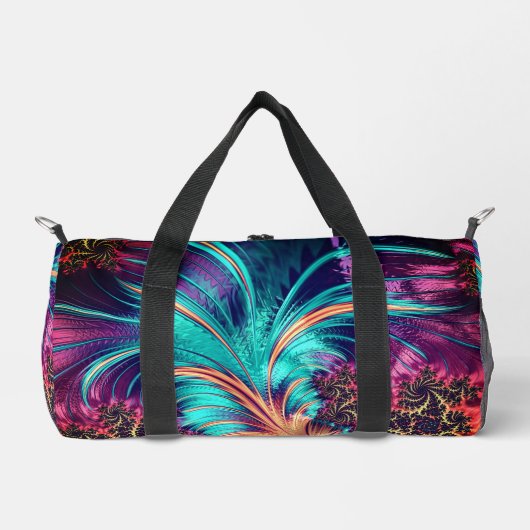 Schöne Peacock Feathers Duffle Bag (Vorderseite)