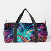 Schöne Peacock Feathers Duffle Bag (Rückseite)