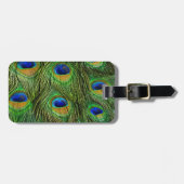 Schöne Peacock Feathers Gepäckanhänger (Vorderseite horizontal)