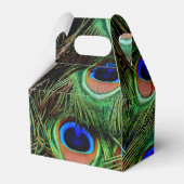 Schöne Peacock Feathers Geschenkschachtel (Rückseite)