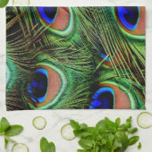 Schöne Peacock Feathers  Geschirrtuch (Gefaltet)