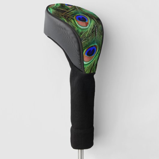 Schöne Peacock Feathers Golf Headcover (angewinkelt)