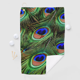 Schöne Peacock Feathers  Golfhandtuch