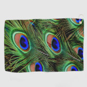 Schöne Peacock Feathers Golfhandtuch (Horizontal)