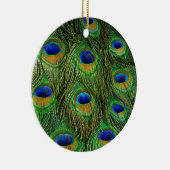 Schöne Peacock Feathers Keramik Ornament (Rechts)